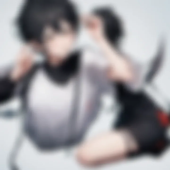 Artistic Haikyuu character illustration