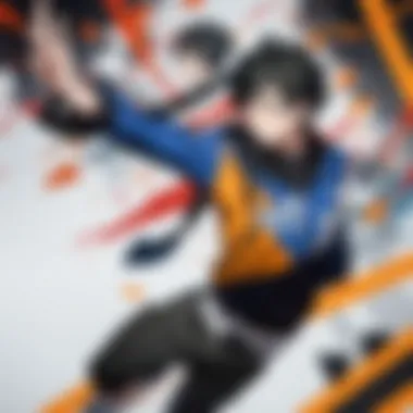 Energetic Haikyuu Poster Dynamic Haikyuu poster design