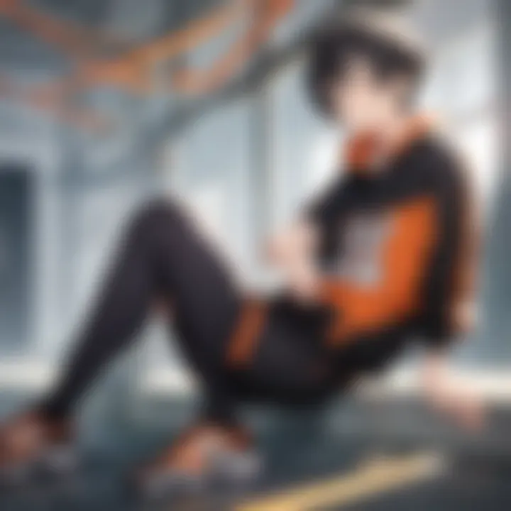 Fan art depicting a vibrant Haikyuu community interaction