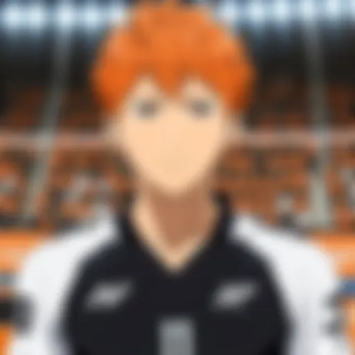 Dynamic action scene from Haikyuu showcasing volleyball intensity