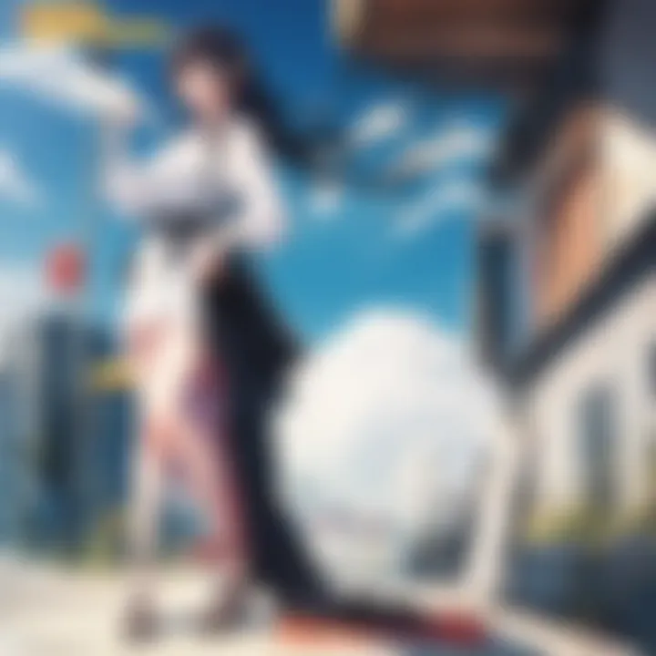 Artistic representation of Hello World anime movie poster