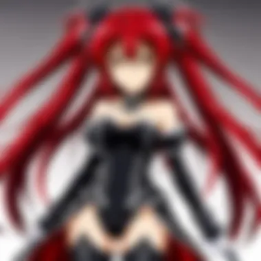 Strategic Battle in High School DxD A captivating scene showcasing the characters from High School DxD engaged in a strategic battle.