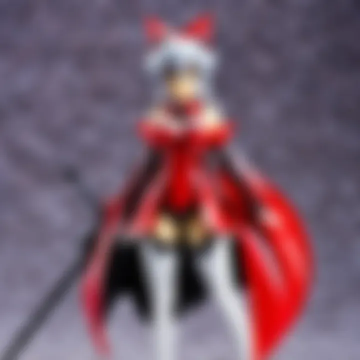 A collection of Highschool DxD figurines displayed in an aesthetic arrangement