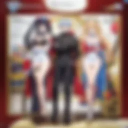 Detailed close-up of a Highschool DxD figurine showcasing intricate design elements