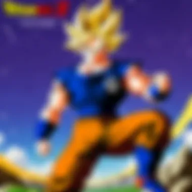 Characters and Music in Harmony Collage of Dragon Ball Z characters with musical notes
