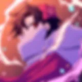 Vibrant scene from Kimetsu no Yaiba showcasing the dynamic animation style