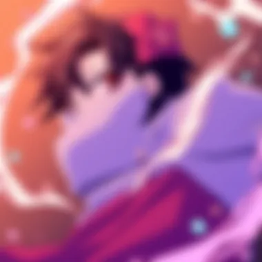 Vibrant scene from Kimetsu no Yaiba showcasing the dynamic animation style