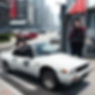 The Thrill of Speed: Iconic Cars in Initial D Iconic car from Initial D speeding through a mountain pass