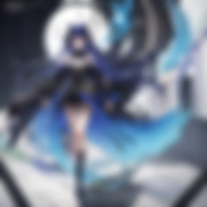 Intricate details of character design in Date A Live poster