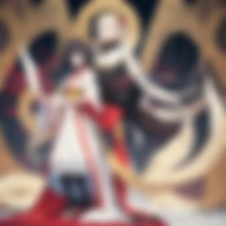 Custom anime banner featuring intricate line art