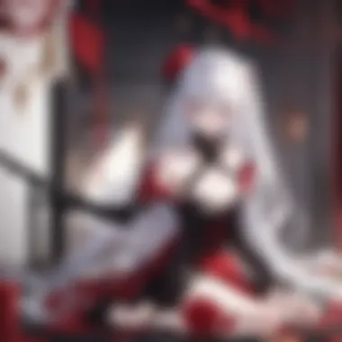 Forbidden Correspondence Blood-stained love letter with a dagger piercing through it