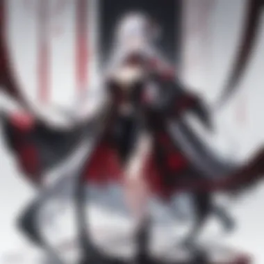 Eyes of a mysterious character gazing intensely into darkness