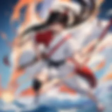 Illustration of Inuyasha wielding the Tessaiga sword in battle