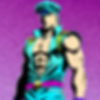 Jonathan Joestar Character Design A detailed illustration of Jonathan Joestar in a heroic pose, showcasing his character design.