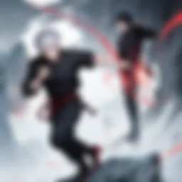 A striking visual of the protagonist using his powers