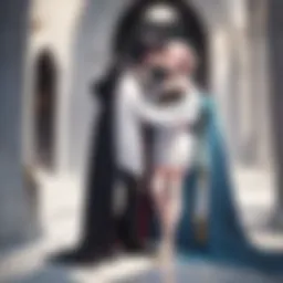 A vibrant representation of the main character immersed in her fantasy world.