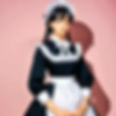 Historical Roots of Maid Attire A historical representation of maid outfits, illustrating their evolution.