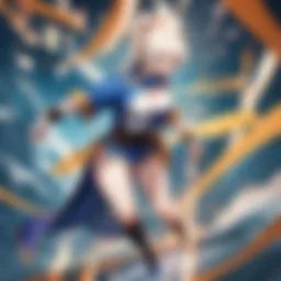 Majestic Dragon Ball Characters in Battle Stance