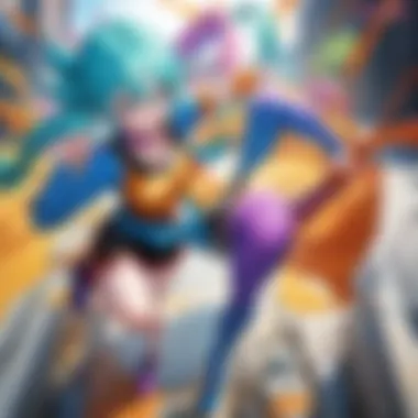 Majestic Dragon Ball Super poster with vibrant colors