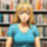 A vibrant collection of manga volumes showcasing diverse genres.