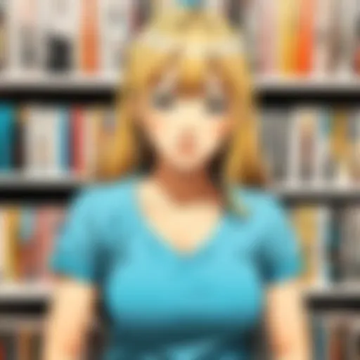 A vibrant collection of manga volumes showcasing diverse genres.