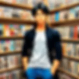 A visually appealing layout of various manga volumes displayed elegantly