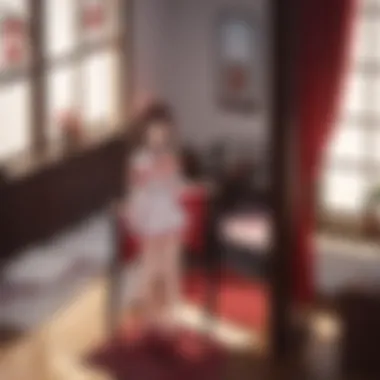 Megumin Body Pillow in Anime-themed Room