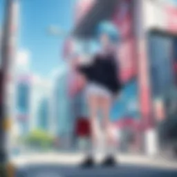 A scene from a popular anime series showcasing vibrant colors and dynamic characters.