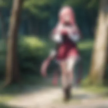 Mystical Forest Encounter Between Protagonists