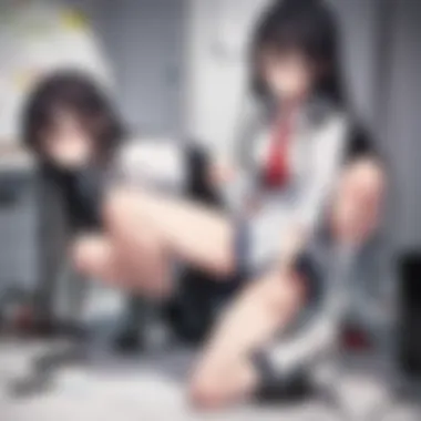 Inner Complexities Artistic depiction of Nagatoro's inner struggles and complexities