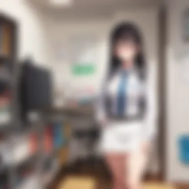 Mischievous Nagatoro Dynamic artwork showcasing Nagatoro's mischievous side