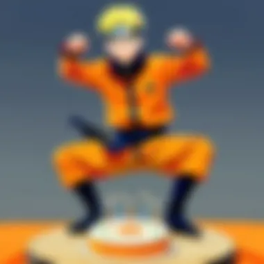 Artistic depiction of Naruto celebrating a birthday