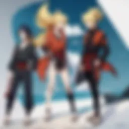 Naruto in a dynamic pose showcasing his determination