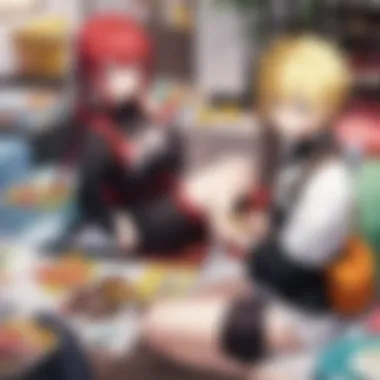 Group of Naruto fans exchanging birthday cards