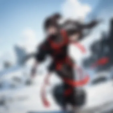 Intense Battle Dynamics Dynamic scene from Naruto: Road to Ninja showcasing intense battle choreography