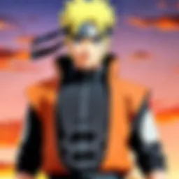 Key characters from Naruto Shippuden showcasing their unique abilities