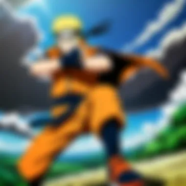 Epic Battle Moments in Naruto Shippuden A scene depicting a pivotal battle from the series