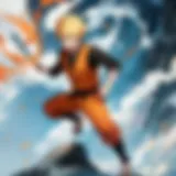 The Dynamic Naruto Uzumaki Unleashing His Power Naruto Uzumaki in Action