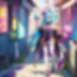 A striking visual of the vibrant world of No Game No Life