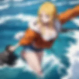 A vibrant scene showcasing the diverse cast of One Piece's English dub.