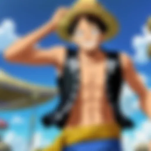 Vibrant scene from One Piece showcasing remastered animation