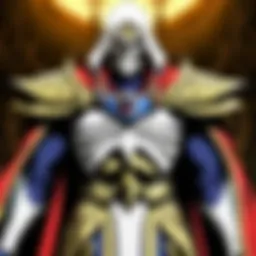 A captivating scene of Ainz Ooal Gown in his skeletal form, showcasing his powerful presence.