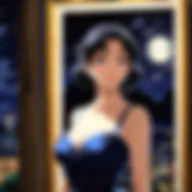 The Haunting Beauty of Painter of the Night A mesmerizing scene showcasing the haunting beauty of the Painter of the Night anime