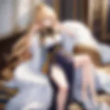 Symbolic representation of royalty in anime