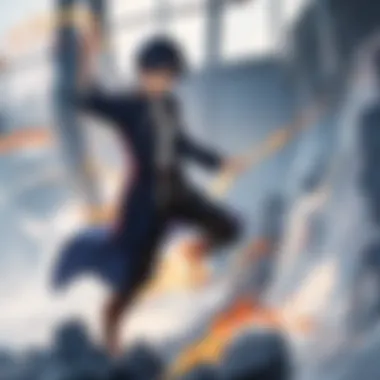 Roy Mustang: The Flame Alchemist and his Fiery Pursuit Roy Mustang engulfed in flames, wielding his gloves