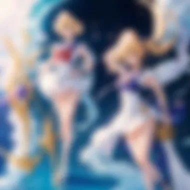 Artistic rendition of the Sailor Senshi in action