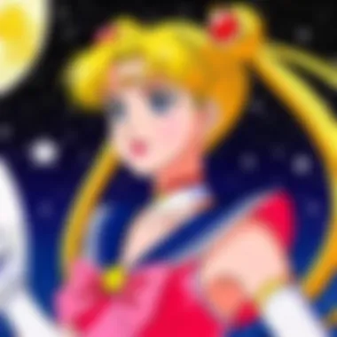 Themes of Friendship and Bravery in Sailor Moon Illustration depicting the themes of friendship and bravery