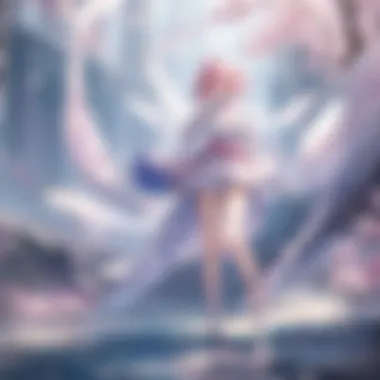 Dreamlike Settings of Sakura Clear Card Sakura Clear Card Dreamy Landscape