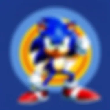 Sonic and Friends in Action Dynamic action scene featuring Sonic and friends in the OVA
