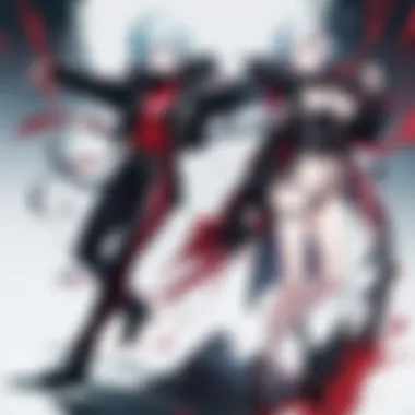 Artistic Representation of Tokyo Ghoul A captivating scene from Tokyo Ghoul showcasing the unique art style.